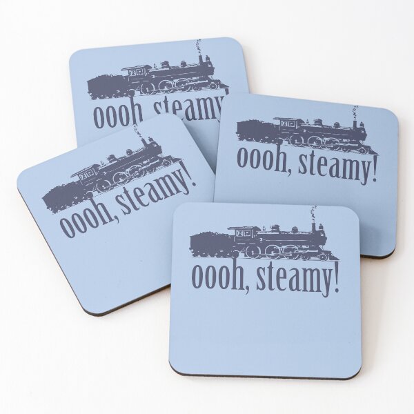 Item preview, Oooh, Steamy! Locomotive and Railway Fan Train Lover designed and sold by ClickForMore.