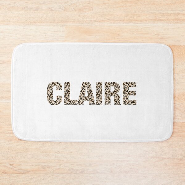 Item preview, Claire name leopard pattern my name is Claire gift birthday holiday anniversary Essential Inspiration Joy Mood Funny designed and sold by DesignByHeartUK.