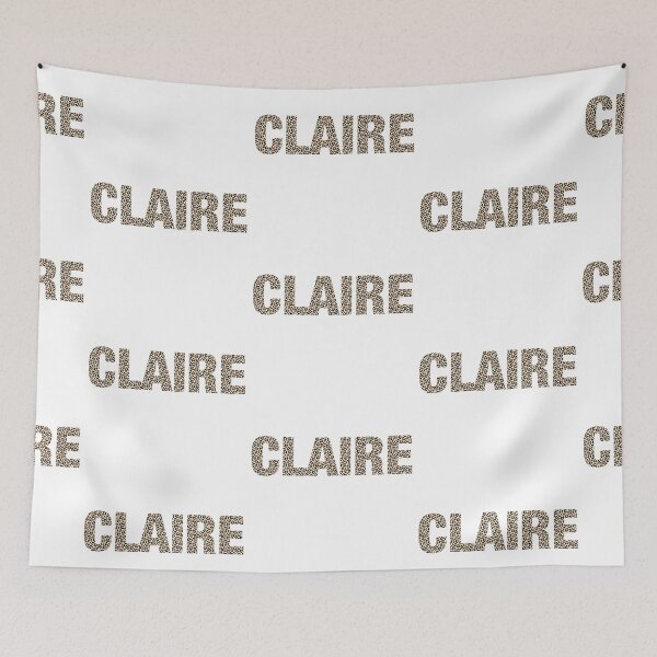 Item preview, Claire name leopard pattern my name is Claire gift birthday holiday anniversary Essential Inspiration Joy Mood Funny designed and sold by DesignByHeartUK.