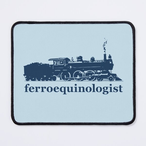Item preview, Ferroequinologist - Train Enthusiast - Blue Railway Fan designed and sold by ClickForMore.