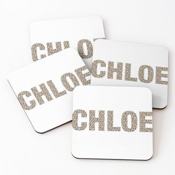 Item preview, Chloe name leopard pattern my name is Chloe gift birthday holiday anniversary Essential Inspiration Joy Mood Funny designed and sold by DesignByHeartUK.