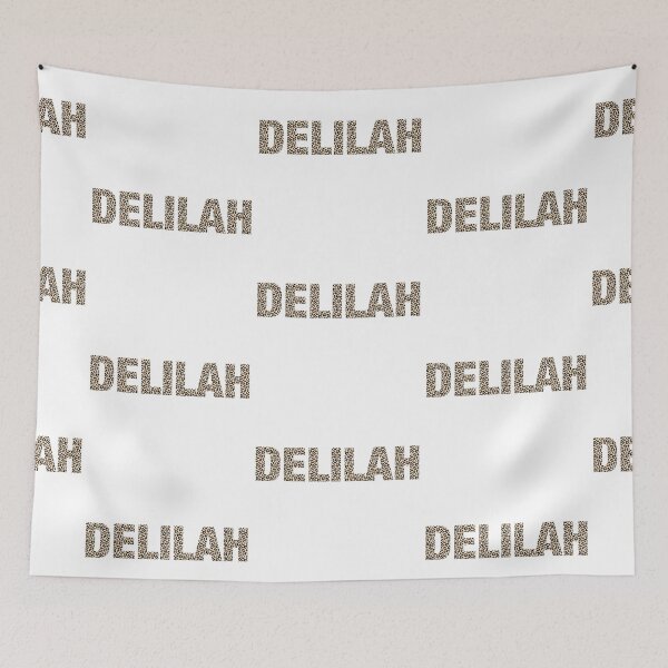 Item preview, Delilah name leopard pattern my name is Delilah gift birthday holiday anniversary Essential Inspiration Joy Mood Funny designed and sold by DesignByHeartUK.