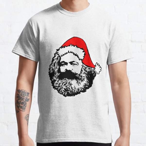 Vista previa del artículo con la obra «Diseño de Karl Marx Santa», diseñado y vendido por CommunistGoods.