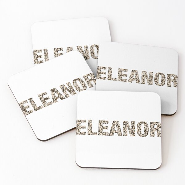 Item preview, Eleanor name leopard pattern my name is Eleanor gift birthday holiday anniversary Essential Inspiration Joy Mood Funny designed and sold by DesignByHeartUK.