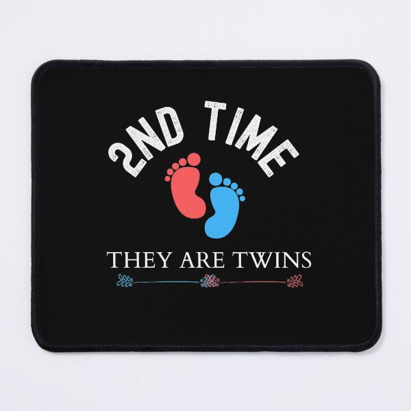 Item preview, Copy of 2nd second time mom 2nd second time Dad they are twins funny pregnancy, gift pregnant designed and sold by wi trendshop.