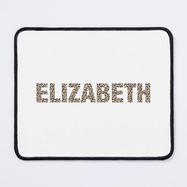 Item preview, Elizabeth name leopard pattern my name is Elizabeth gift birthday holiday anniversary Essential Inspiration Joy Mood Funny designed and sold by DesignByHeartUK.