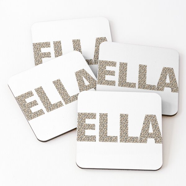 Item preview, Ella name leopard pattern my name is Ella gift birthday holiday anniversary Essential Inspiration Joy Mood Funny designed and sold by DesignByHeartUK.