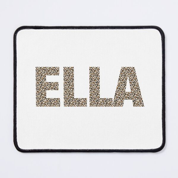 Item preview, Ella name leopard pattern my name is Ella gift birthday holiday anniversary Essential Inspiration Joy Mood Funny designed and sold by DesignByHeartUK.