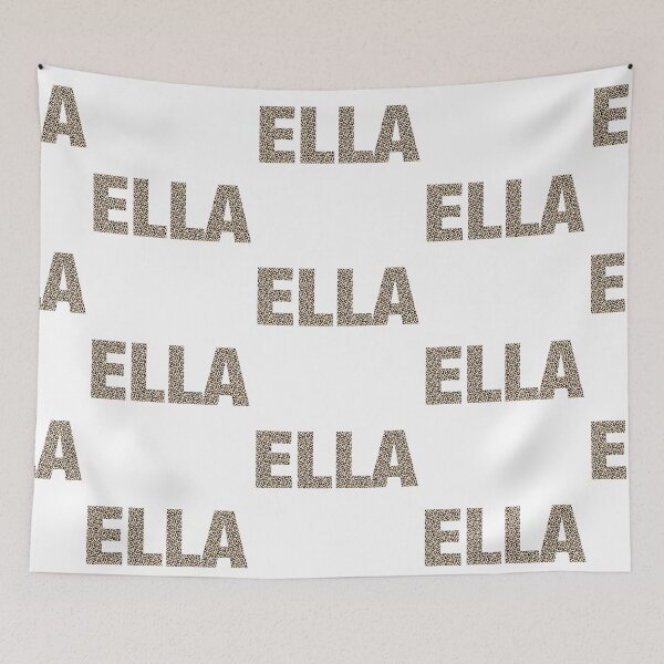 Item preview, Ella name leopard pattern my name is Ella gift birthday holiday anniversary Essential Inspiration Joy Mood Funny designed and sold by DesignByHeartUK.
