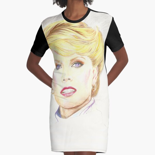 Blond with french twist Graphic T-Shirt Dress