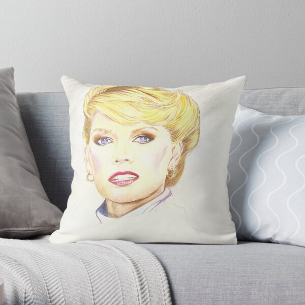 Blond with french twist Throw Pillow