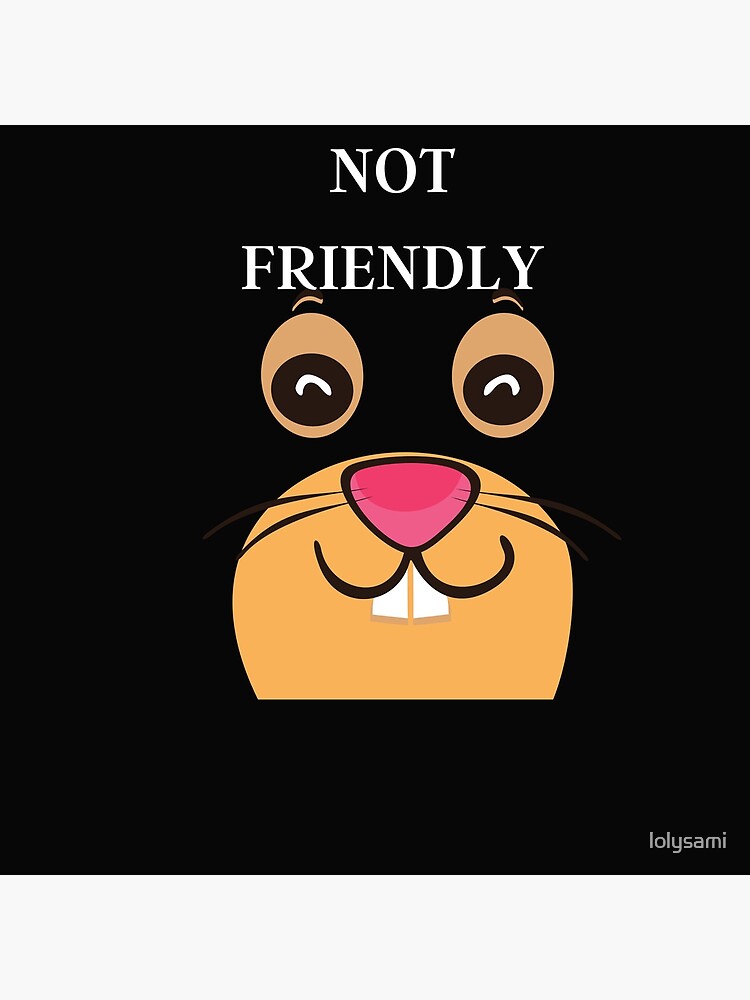 not-friendly-do-not-touch-poster-for-sale-by-lolysami-redbubble