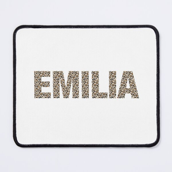 Item preview, Emilia name leopard pattern my name is Emilia gift birthday holiday anniversary Essential Inspiration Joy Mood Funny designed and sold by DesignByHeartUK.