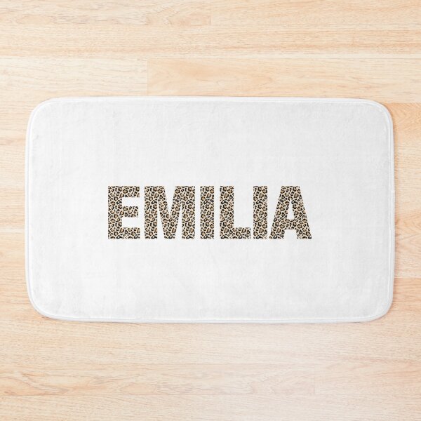 Item preview, Emilia name leopard pattern my name is Emilia gift birthday holiday anniversary Essential Inspiration Joy Mood Funny designed and sold by DesignByHeartUK.