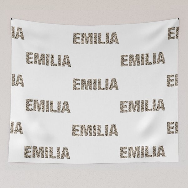 Item preview, Emilia name leopard pattern my name is Emilia gift birthday holiday anniversary Essential Inspiration Joy Mood Funny designed and sold by DesignByHeartUK.