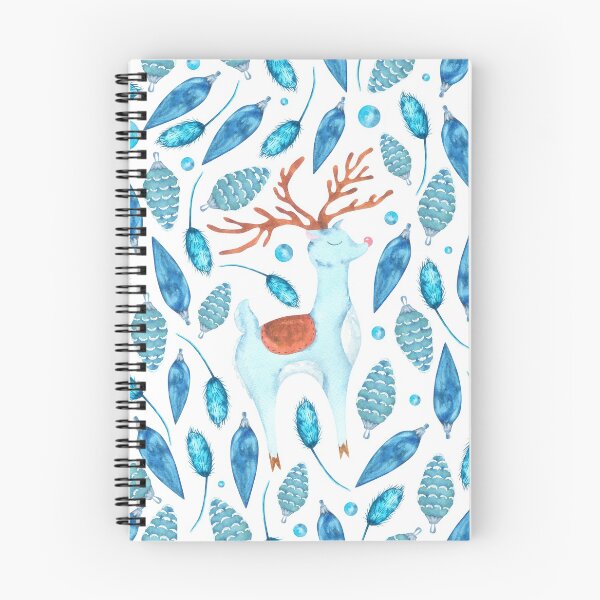 Item preview, Christmas deer and vintage toys on white designed and sold by RinaGrinchik.