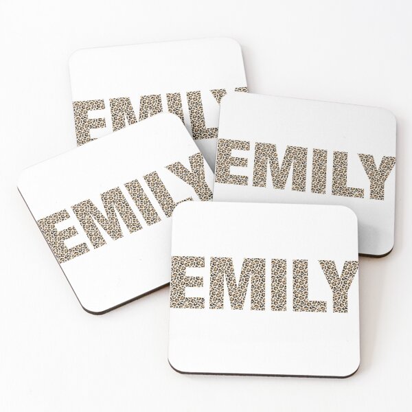 Item preview, Emily name leopard pattern my name is Emily gift birthday holiday anniversary Essential Inspiration Joy Mood Funny designed and sold by DesignByHeartUK.