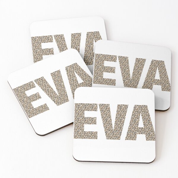 Item preview, Eva name leopard pattern my name is Eva gift birthday holiday anniversary Essential Inspiration Joy Mood Funny designed and sold by DesignByHeartUK.