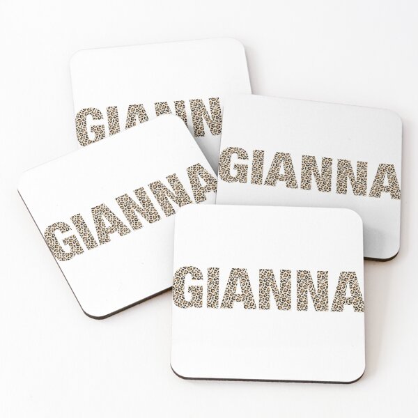Item preview, Gianna name leopard pattern my name is Gianna gift birthday holiday anniversary Essential Inspiration Joy Mood Funny designed and sold by DesignByHeartUK.