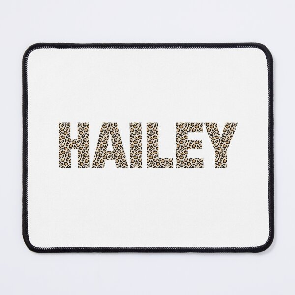 Item preview, Hailey name leopard pattern my name is Hailey gift birthday holiday anniversary Essential Inspiration Joy Mood Funny designed and sold by DesignByHeartUK.