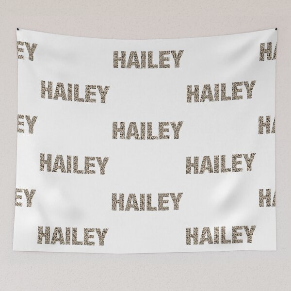 Item preview, Hailey name leopard pattern my name is Hailey gift birthday holiday anniversary Essential Inspiration Joy Mood Funny designed and sold by DesignByHeartUK.