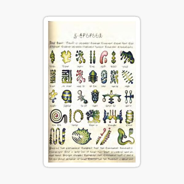 Codex Seraphinianus, ILLustrated Encyclopedia, Imaginary World #CodexSeraphinianus #ILLustratedEncyclopedia #ImaginaryWorld #Codex #Seraphinianus #ILLustrated #Encyclopedia #Imaginary #World  Sticker