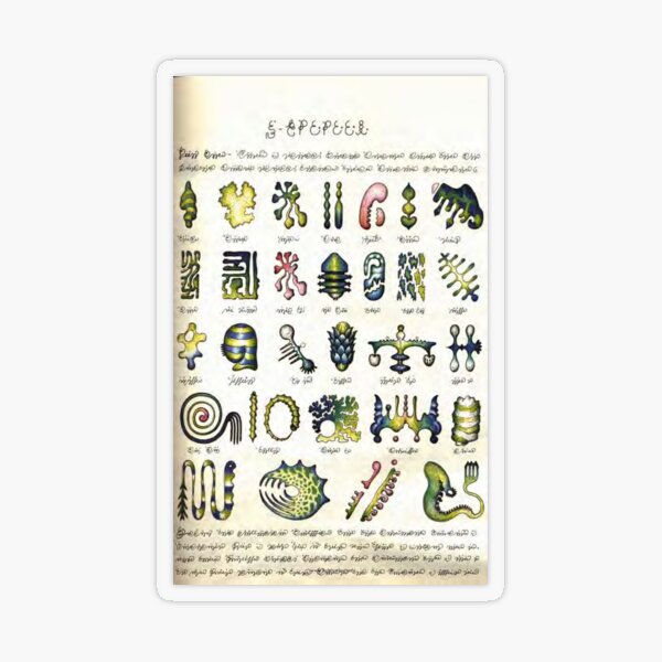 Codex Seraphinianus, ILLustrated Encyclopedia, Imaginary World  Transparent Sticker