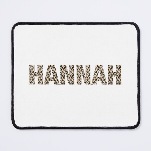 Item preview, Hannah name leopard pattern my name is Hannah gift birthday holiday anniversary Essential Inspiration Joy Mood Funny designed and sold by DesignByHeartUK.