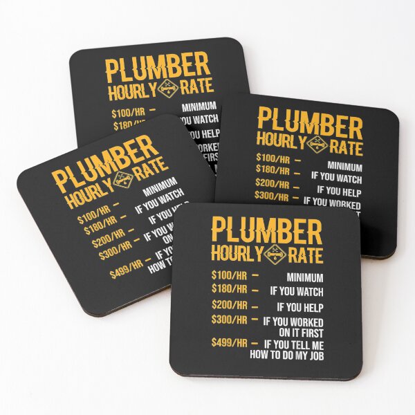 Item preview, Funny Plumber Men Plumber Hourly Rate Plumber designed and sold by pinkard.