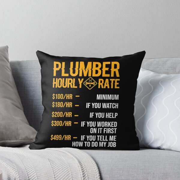 Item preview, Funny Plumber Men Plumber Hourly Rate Plumber designed and sold by pinkard.