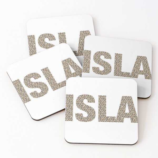Item preview, Isla name leopard pattern my name is Isla gift birthday holiday anniversary Essential Inspiration Joy Mood Funny designed and sold by DesignByHeartUK.
