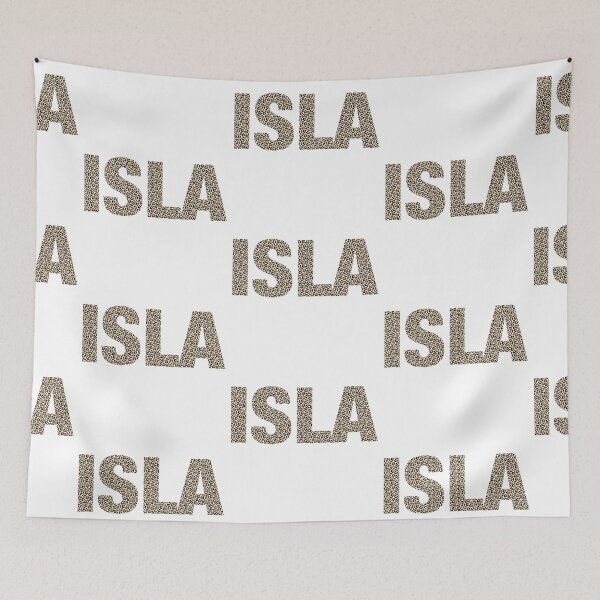 Item preview, Isla name leopard pattern my name is Isla gift birthday holiday anniversary Essential Inspiration Joy Mood Funny designed and sold by DesignByHeartUK.