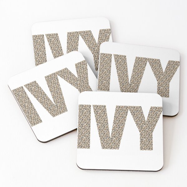 Item preview, Ivy name leopard pattern my name is Ivy gift birthday holiday anniversary Essential Inspiration Joy Mood Funny designed and sold by DesignByHeartUK.