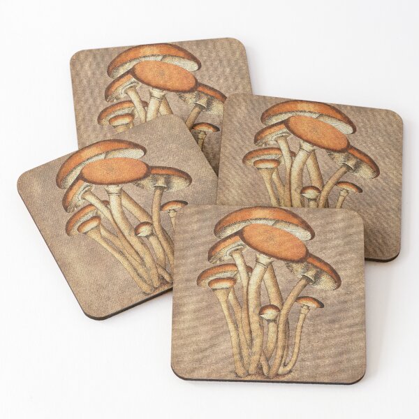 Item preview, Mushrooms Botanical Print, on Gesso  designed and sold by InspiredPamjoy.