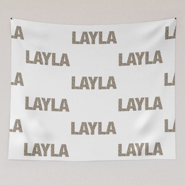 Item preview, Layla name leopard pattern my name is Layla gift birthday holiday anniversary Essential Inspiration Joy Mood Funny designed and sold by DesignByHeartUK.