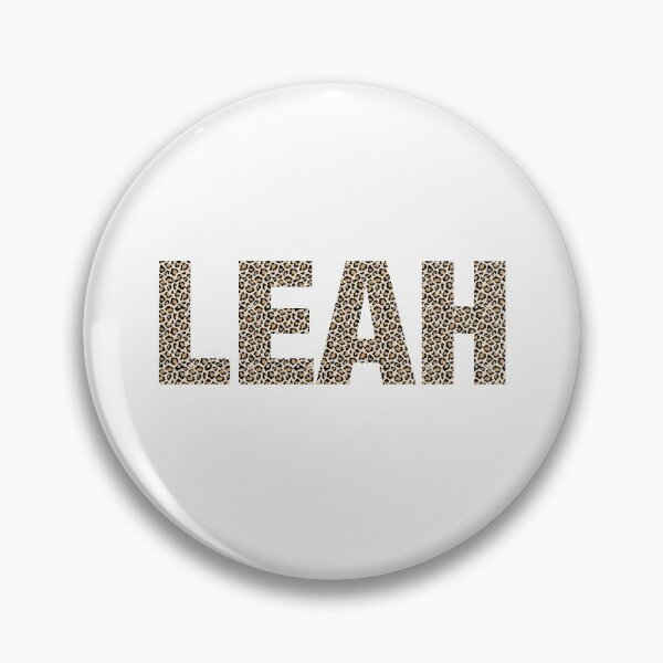 Item preview, Leah name leopard pattern my name is Leah gift birthday holiday anniversary Essential Inspiration Joy Mood Funny designed and sold by DesignByHeartUK.