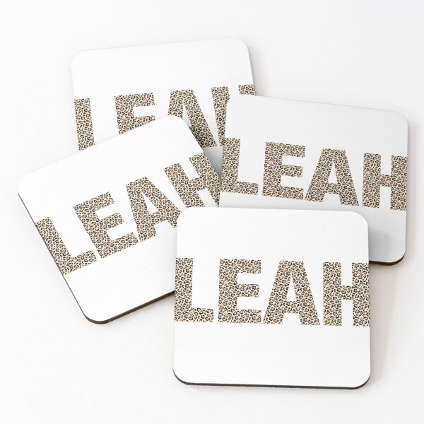 Item preview, Leah name leopard pattern my name is Leah gift birthday holiday anniversary Essential Inspiration Joy Mood Funny designed and sold by DesignByHeartUK.