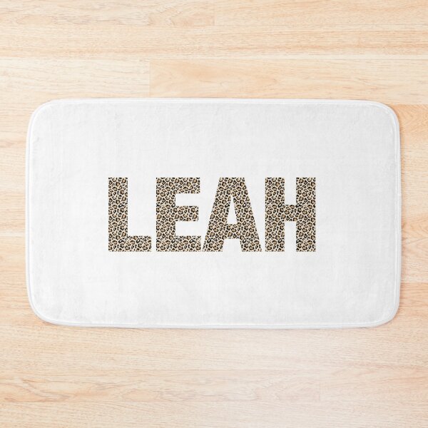 Item preview, Leah name leopard pattern my name is Leah gift birthday holiday anniversary Essential Inspiration Joy Mood Funny designed and sold by DesignByHeartUK.