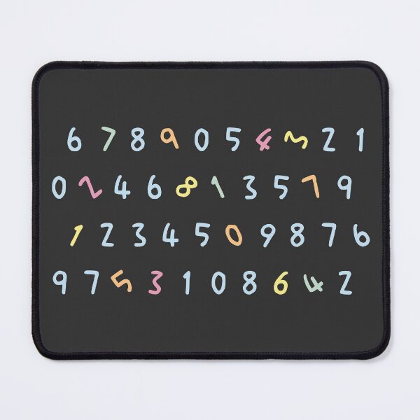 Item preview, Soft Colorful Arabic Numerals designed and sold by CarlottaLai.