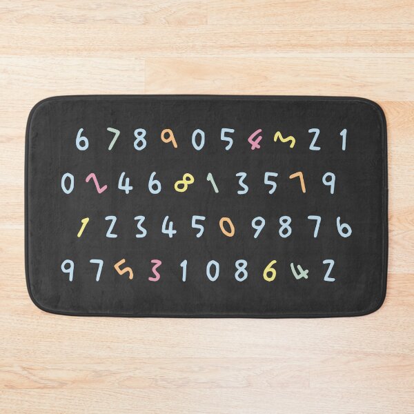 Item preview, Soft Colorful Arabic Numerals designed and sold by CarlottaLai.
