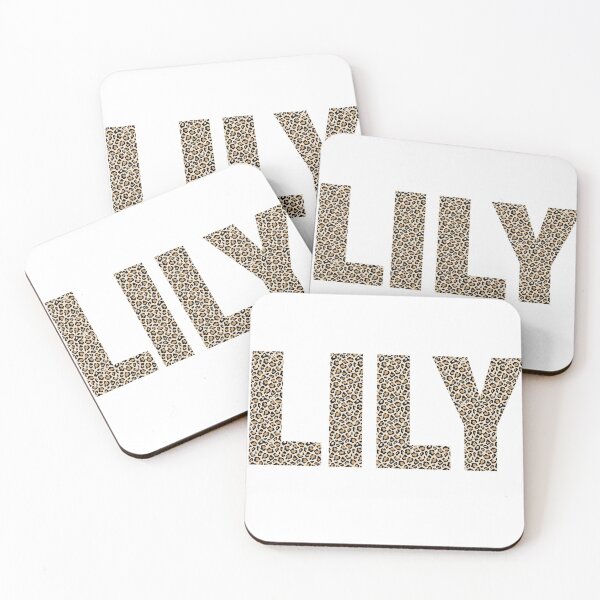 Artikelvorschau, Lily Name Leopardenmuster mein Name ist Lily Geschenk Geburtstag Urlaub Jahrestag Essential Inspiration Freude Stimmung Lustig entworfen und verkauft von DesignByHeartUK.