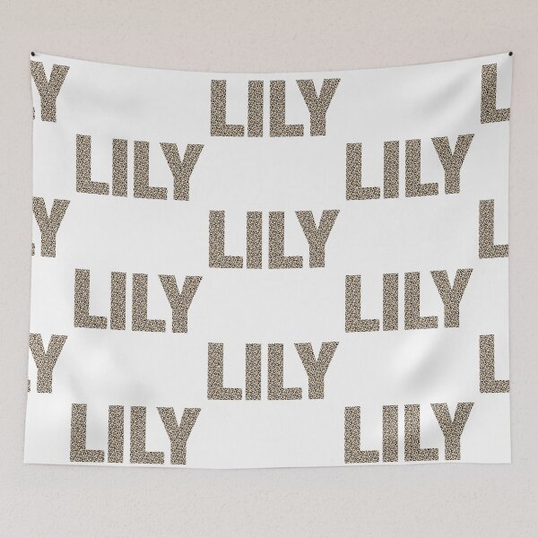 Item preview, Lily name leopard pattern my name is Lily gift birthday holiday anniversary Essential Inspiration Joy Mood Funny designed and sold by DesignByHeartUK.