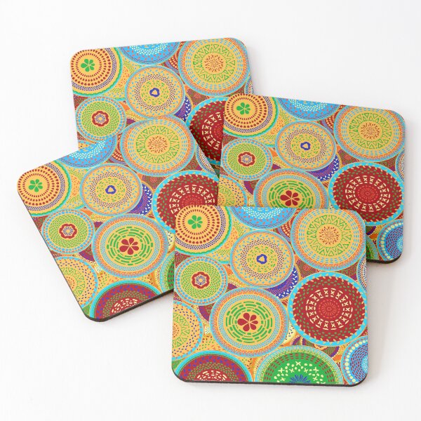 Item preview, Colorful Ethic Tribal Circles designed and sold by k9printart.