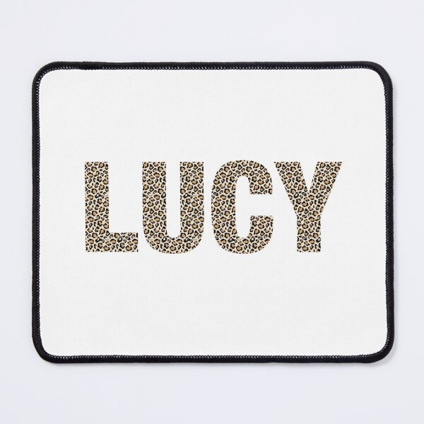 Item preview, Lucy name leopard pattern my name is Lucy gift birthday holiday anniversary Essential Inspiration Joy Mood Funny designed and sold by DesignByHeartUK.