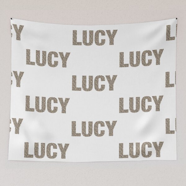 Item preview, Lucy name leopard pattern my name is Lucy gift birthday holiday anniversary Essential Inspiration Joy Mood Funny designed and sold by DesignByHeartUK.