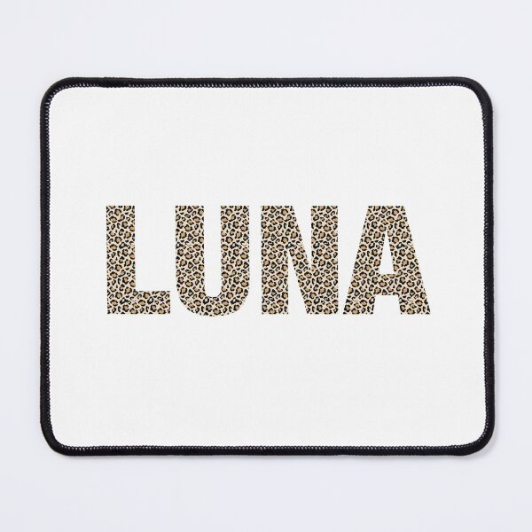 Item preview, Luna name leopard pattern my name is Luna gift birthday holiday anniversary Essential Inspiration Joy Mood Funny designed and sold by DesignByHeartUK.