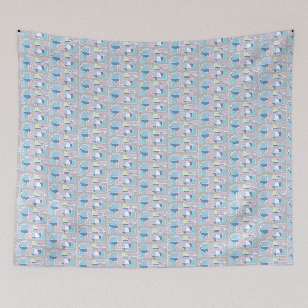 Item preview, Abstract pastel geometric design designed and sold by kina lakhani.
