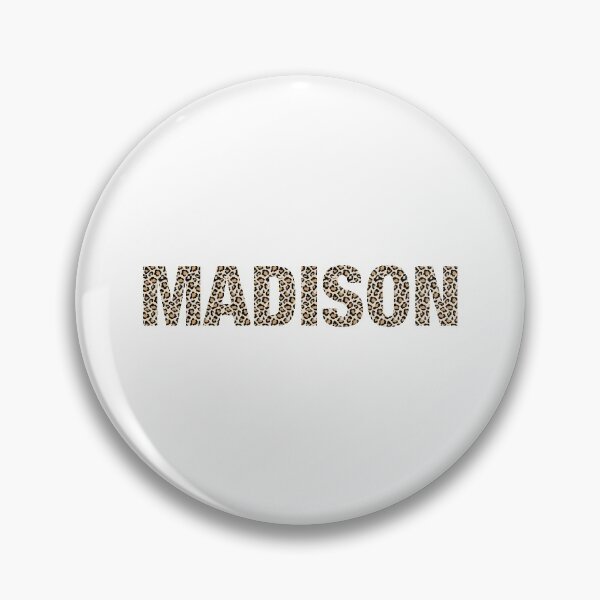 Item preview, Madison name leopard pattern my name is Madison gift birthday holiday anniversary Essential Inspiration Joy Mood Funny designed and sold by DesignByHeartUK.