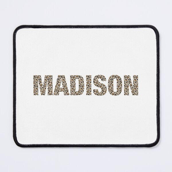 Item preview, Madison name leopard pattern my name is Madison gift birthday holiday anniversary Essential Inspiration Joy Mood Funny designed and sold by DesignByHeartUK.