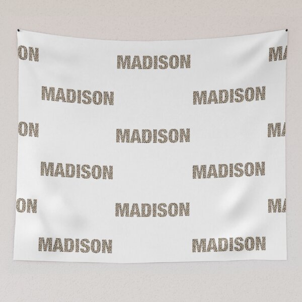 Item preview, Madison name leopard pattern my name is Madison gift birthday holiday anniversary Essential Inspiration Joy Mood Funny designed and sold by DesignByHeartUK.